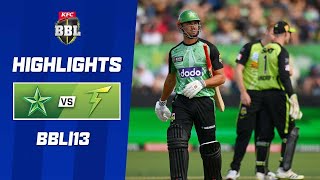 Melbourne Stars v Sydney Thunder  BBL13 [upl. by Mehsah380]