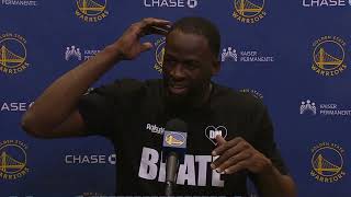 Draymond Green PostGame Interview  Golden State Warriors vs Utah Jazz [upl. by Naawaj893]