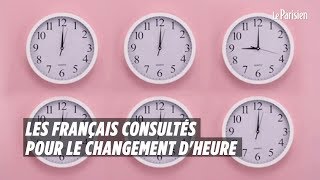 Les Français consultés pour le changement dheure [upl. by Mihalco195]