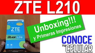 ZTE L210  Unboxing y Primeras Impresiones [upl. by Suzanna]