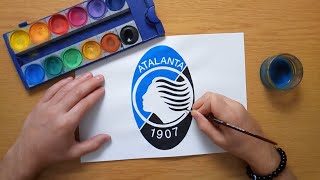 Come disegnare il logo di Atalanta  How to draw the Atalanta BC logo  Serie A [upl. by Christi]