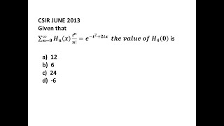 11 Hermite Polynomial I Mathematical Methods of Physics I CSIR I GATE I JEST I Dr Nagaraju Pendam [upl. by Peskoff]