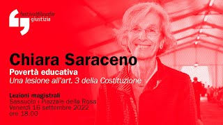 Chiara Saraceno  Povertà educativa  festivalfilosofia 2022 [upl. by Eveivaneg87]