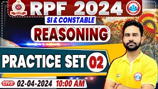 RPF Vacancy 2024 RPF SI Reasoning Practice Set 02 RPF Constable Reasoning Class Rahul Sir [upl. by Jessamyn]