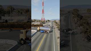 Realistic Highway Car Crashes 63  beamngdrive [upl. by Relyt]