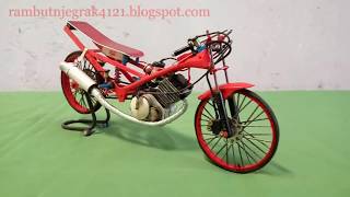 cara buat miniature motors of satria fu underbound dari barang bekas [upl. by Leonore34]