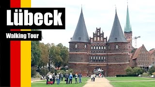 🇩🇪 Out EASY walking tour around Lübeck Old Town Germany [upl. by Eimmaj]