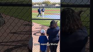 Dodgers Spring Training  Hi Shohei Hi Freddie Hi Mookie [upl. by Cindee]