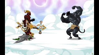 DragonFable  DoomKnight versus Challenger Gauntlet [upl. by Llednahs]