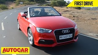 Audi A3 Cabriolet  First Drive Video Review  Autocar India [upl. by Merrell]