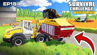 NEW WHEEL LOADER  Survival Challenge Multiplayer  FS22  Episode 18 [upl. by Jacobine]