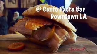 Porchetta Sandwiches at Cento Pasta Bar [upl. by Adnilrev959]