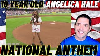 10 Year Old Angelica Hale Sings National Anthem Reaction [upl. by Eyar]