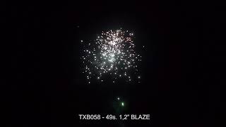 Fajerwerki TXB058 BLAZE 49s 12quot Triplex [upl. by Balcer]