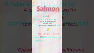 Salmon english pronunciation clearpronunciation wordmeaning [upl. by Ojeitak585]