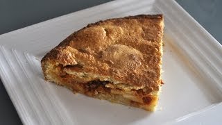 Coca tapada de manzana y sobrasada  Recetas Mallorquinas [upl. by Nnyleimaj]