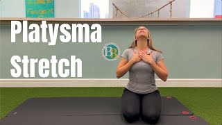 Platysma Stretch  B3 Physical Therapy [upl. by Proud]