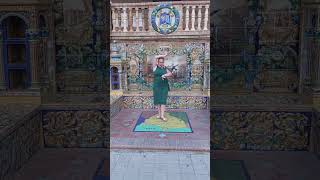 Bailar la SEGUNDA SEVILLANA Plaza de España  Aprende a BAILAR SEVILLANAS  Tutorial de sevillanas [upl. by Triny]