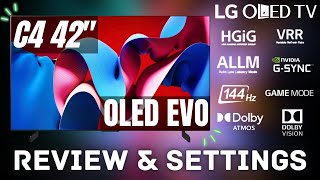 LG OLED EVO C4 42quot Review  AI Changes Everything [upl. by Rickart676]