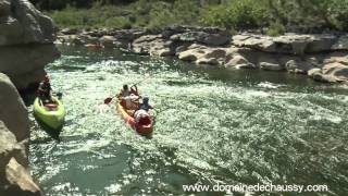 Ardèche Outdoor sud France Domaine de Chaussy  canoe kayak dans les quotGorges de lArdèchequot [upl. by Lederer]