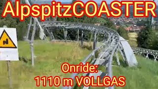 1110m Vollgas  AlpspitzCOASTER 082024 in Nesselwang Bayern Deutschland Germany [upl. by Sine]