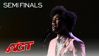 Jimmie Herrod Sings a Beautiful Rendition of quotGlitter In The Airquot  Americas Got Talent 2021 [upl. by Ainezey441]