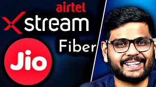 Jio Fiber vs Airtel Xstream Fiber  Which one is Better [upl. by Verina]