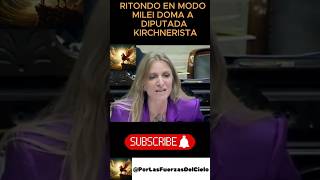 RITONDO EN MODO MILEI DOMA A DIPUTADA KIERCHNERISTA argentina milei cristina casta cfk javo [upl. by Rafiq]