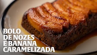 BOLO MUITO FÁCIL DE BANANA E NOZES [upl. by Mossberg]