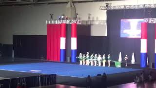 Mountain valley middle school nationals time out cheer💛💚 [upl. by Rebmyk407]