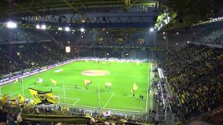 Youll Never Walk Alone BVB  PSG 21102010 im Westfalenstadion [upl. by Ellenuahs]