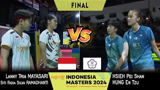 Lanny Tria MayasariSiti Fadia vs Hsieh Pei ShanHung En Tzu Indonesia Masters II 2024 Badminton  F [upl. by Eyeleen346]