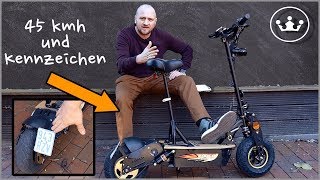 🔴E Scooter mit Straßenzulassung 45kmh  FORCA EVOKING 3 [upl. by Pepito]