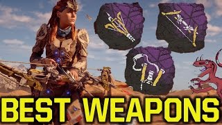 Horizon Zero Dawn tips and tricks  BEST WEAPONS amp HOW TO GET THEM Horizon Zero Dawn tipps [upl. by Riedel402]