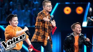 Kolbusz Szymański Woźnicki  quotCan We Dancequot  Bitwy  The Voice Kids Poland 2 [upl. by Raveaux]