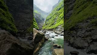 KALU WATERFALL TREK  MALSHEJ GHAT  TREKKING  MAHARASHTRA kaluwaterfall trek monsoon shorts [upl. by Eugine]