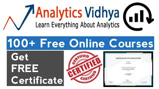 Analytics Vidhya Free Online Courses with Certificate [upl. by Valsimot]