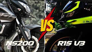 NS200 VS R15 V3 BS6  BASIC COMPARISON TAMIL LONGTERM OWNERSHIP REVIEW  TAMIL  The Rev Limiter [upl. by Aland]