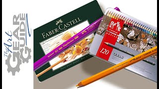 Caran Dache Pablo V Faber Castell Polychromos Comparison Review [upl. by Quintana]