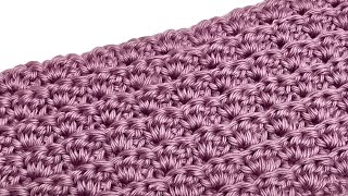 Crochet Easy Stitch For Blankets Scarfs and More  Aligned Sedge Stitch [upl. by Liew18]