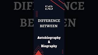 Difference Between Autobiography and Biography  Fascinating Distinction Autobiography or Biography [upl. by Rehtse837]