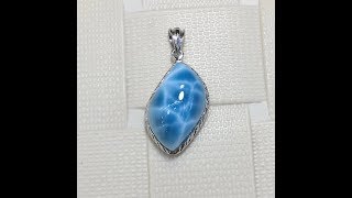 Larimar  The Crystal of Natural Beauty Larimar gemstone  larimar jewellery [upl. by Atsylac836]