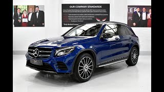 2019 Mercedes GLC 250 AMG Line Night Edition 9G Premium Plus Brilliant Blue [upl. by Adnopoz155]