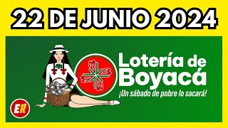 Resultados LOTERIA DE BOYACA Hoy 22 de junio de 2024 [upl. by Ennayelsel]