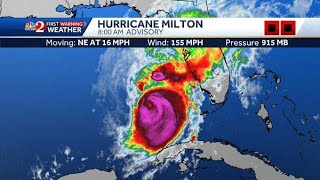 🌪️ Hurricane Milton BACK to Cat 4 Strength with 155 MPH Winds Florida Braces for IMPACT [upl. by Haddad]