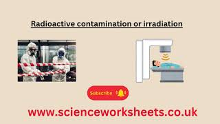 Radioactive contamination or irradiation for AQA GCSE Physics and combined science [upl. by Leinod]