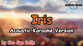 Iris  Goo Goo Dolls Acoustic Karaoke  Instrumental with Lyrics [upl. by Astraea]