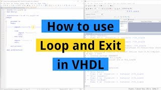 How to use Loop and Exit in VHDL [upl. by Barkley]