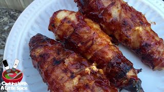 BBQ Bacon Wrapped Chicken Breast Stuffed with Jalapeños and Cream Cheese [upl. by Dnalyk255]