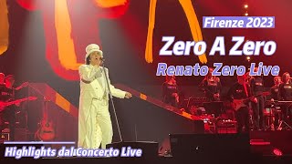 ZERO a ZERO  Renato Zero Live Firenze 2023 [upl. by Haiasi]